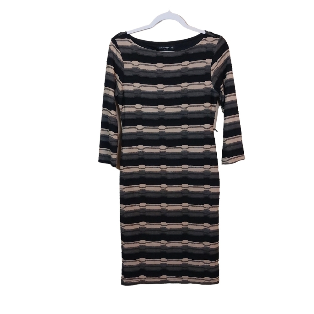 SHARAGANO LADIES LONG SLEEVE SWEATER DRESS- 8